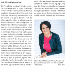 Kooperieren ist intelligent und macht stark_Garten & Freizeitmarkt 12_2019 von Ulrike Stahl Workshops, die das WIR-Gefühl im Team entfalten