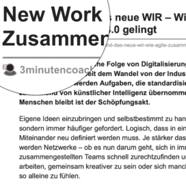 New Work und das neue WIR Wie agile Zusammenarbeit 4.0 gelingt_3minutencoach.com 08_2019 von Ulrike Stahl Teamentwicklung für verteilte, virtuelle und internationale Teams