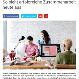 So sieht erfolgreiche Zusammenarbeit heute aus 3minutescoach.com 04 2019 Expertin fuer kooperative Zusammenarbeit Ulrike Stahl