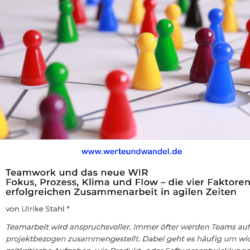 Teamwork und das neue WIR - Werte und Wandel 06_2019 Ulrike Stahl Expertin fuer agile Zusammenarbeit