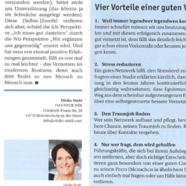 Vom ICH zum WIR KU Gesundheitsmanagement 01 2019 Expertin fuer kooperative Zusammenarbeit Ulrike StahlVom ICH zum WIR KU Gesundheitsmanagement 01 2019 Expertin fuer kooperative Zusammenarbeit Ulrike Stahl