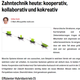 Zahntechnik heute kooperativ, kollaborativ und kokreativ 05 18 Expertin fuer kooperative Zusammenarbeit Ulrike Stahl